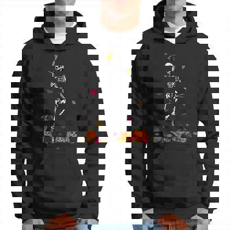 Dancing Skeletons Dance Challenge Halloween Skeleton Pumpkin Men Hoodie - Thegiftio UK