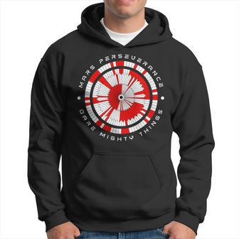 Dare Mighty Things Mars Perseverance Rover Parachute Code Hoodie - Seseable