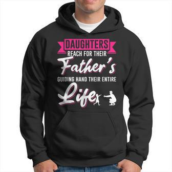 Daughter Father Dad Daddy Papa Poppa Stepdad Children Family Gift For Mens Hoodie | Mazezy