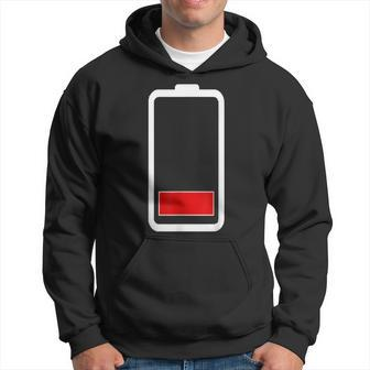 Dead Low Battery Halloween Couples Costume Hoodie - Seseable