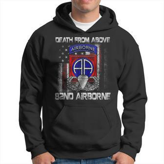 Death From Above 82Nd Airborne Division Paratrooper Flag Hoodie - Seseable