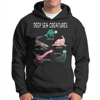 Deep Sea Creatures Educational Future Marine Biologist Men Hoodie - Thegiftio UK