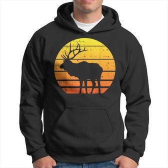 Deer Sunset Elk Buck Hunting Archery Hunter Archer Men Hoodie - Thegiftio UK