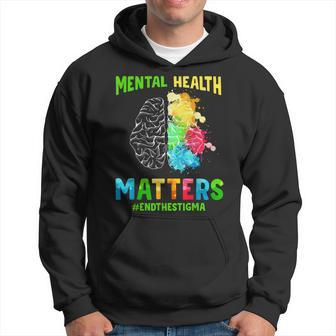 Depression Mental Health Awareness End The Stigma Men Women Hoodie | Mazezy CA