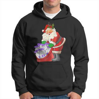 Derm Nurse Life Aesthetic Nurse Christmas Santa Claus Men Hoodie Graphic Print Hooded Sweatshirt - Seseable