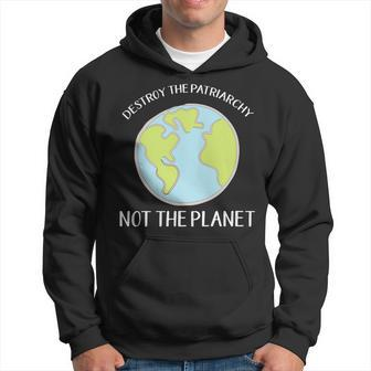 Destroy The Patriarchy Not The Planet Cute Environment Hoodie | Mazezy