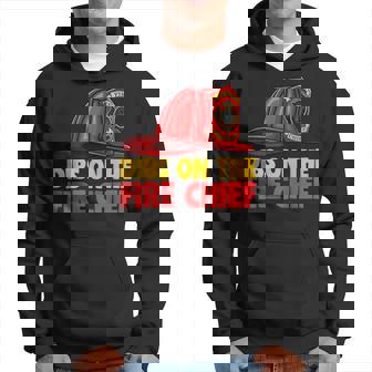Dibs On The Fire Chief Fire Fighters Love Hoodie - Seseable