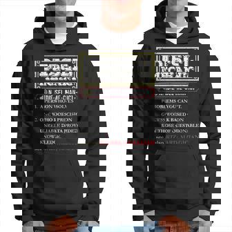 Diesel Mechanic Funny Meaning Definition Gift Hoodie | Mazezy