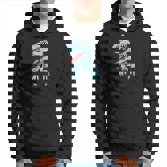 Dinosaur Pocket Velociraptor Peeking Out Pocket Dinosaur Hoodie | Mazezy