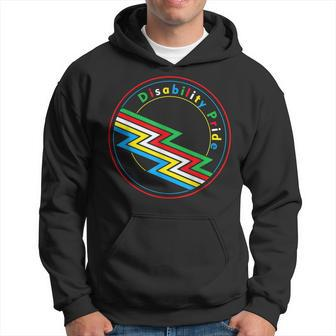 Disability Pride Flag Disabled Month Disability Awareness Hoodie - Seseable