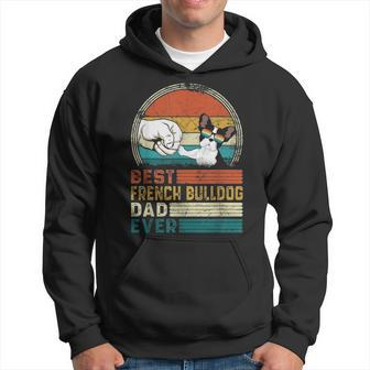 Distressed Best French Bulldog Dad Ever Fathers Day Gift Hoodie - Seseable
