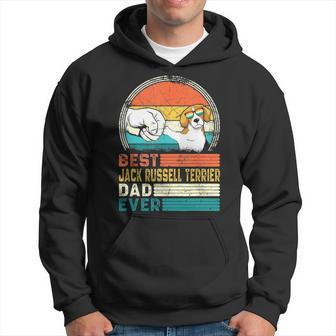 Distressed Best Jack Russell Terrier Dad Ever Fathers Day Hoodie - Seseable