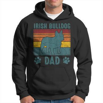 Dog Irish Bulldog Dad - Vintage Irish Bulldog Dad Hoodie - Seseable