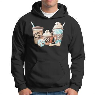Dog Mom Coffee Cups Drinking Funny Gift Puppy Lovers Hoodie - Seseable