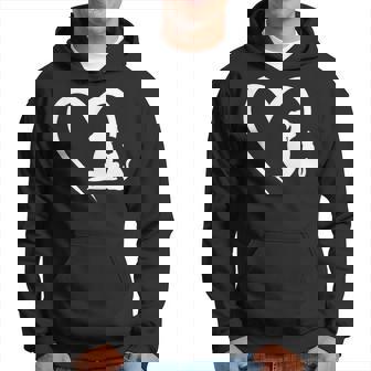 Dog Puppy And Baby Cat Heart - Animal Dog & Cat Heart Hoodie | Mazezy