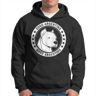 Dogo Argentino Dog Portrait Men Hoodie Graphic Print Hooded Sweatshirt - Thegiftio UK