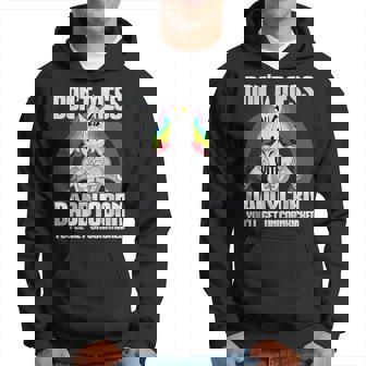 Don T Mess With Daddycorn I Funny Dad  Father Fitness Gift For Mens Hoodie
