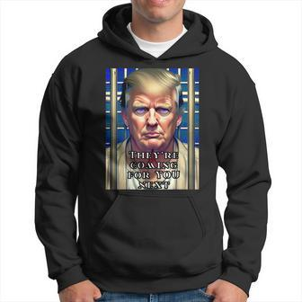 Donald Trump Indicted Lock Him Up Jail Free Trump Hoodie | Mazezy