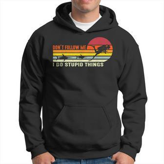 Dont Follow Me I Do Stupid Things Scuba Diving Funny Hoodie - Seseable
