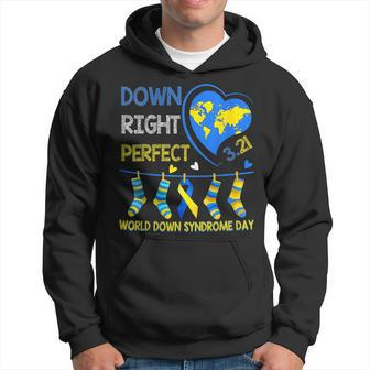 Down Right Perfect - World Down Syndrome Awareness Day 2023 Hoodie | Mazezy