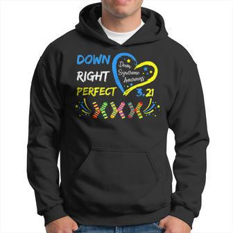 Down Syndrome Awareness 321 Down Right Perfect Socks Hoodie | Mazezy