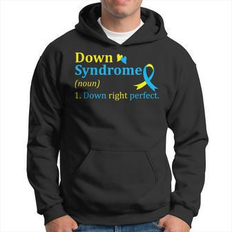 Down Syndrome Definition Blue Yellow World Down Syndrome Day Hoodie | Mazezy