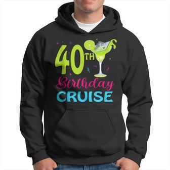 Drinking Party 40Th Birthday Cruise Vacation Squad Cruising Hoodie | Mazezy