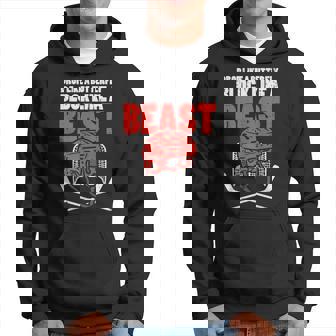 Drop Like Butterfly Block Beast Ice Hockey Goalie Goaltender Men Hoodie - Thegiftio