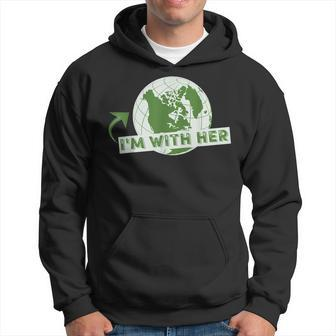 Earth Day 2019 Im With Her Earth-Day Tee Shirt Hoodie | Mazezy