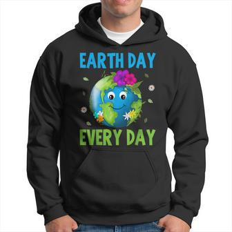 Earth Day 2023 Everyday Environment Conservation Cute Earth Hoodie | Mazezy