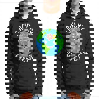 Earth Day Earth Day Everyday Cute Heart Planet Hoodie | Mazezy