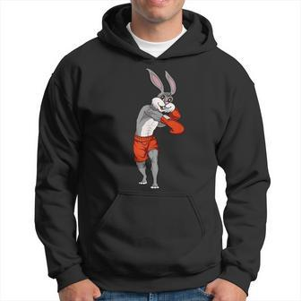 Easter Bunny Boxing Rabbit Hoodie | Mazezy