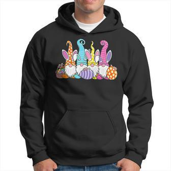 Easter Bunny Spring Gnome Easter Egg Hunting And Basket Hoodie - Seseable