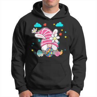 Easter Day Accept Understand Love Gnome Autism Awareness Hoodie - Seseable