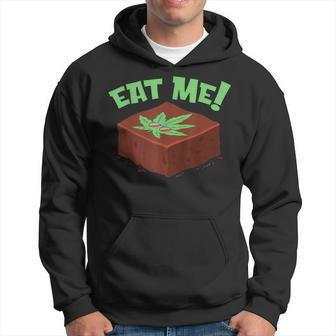 Eat Me Im Delicious Edible Dessert Pot Brownies Cannabis Hoodie | Mazezy