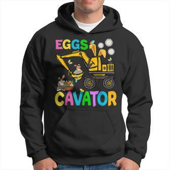 Eggs Cavator Happy Easter Excavator Hunting Egg Kids Funny Hoodie | Mazezy CA