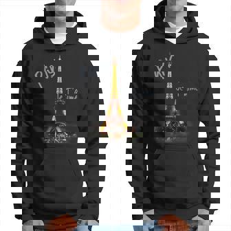 Eiffel Tower Paris Vintage I Love Paris France Hoodie | Mazezy