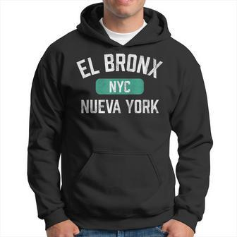 El Bronx Nueva York Nyc New York Vintage Athletic Spanish Men Hoodie Graphic Print Hooded Sweatshirt - Seseable