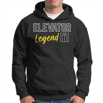 Elevator Legend Aufzug Techniker Hoodie - Seseable