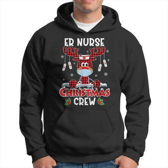 Emergency Nurse Er Techs Secretary Er Christmas Crew Men Hoodie Graphic Print Hooded Sweatshirt - Seseable