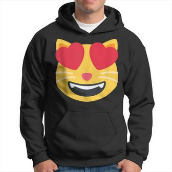 Emoticon Smiling Cat Face Hoodie | Mazezy