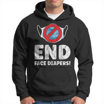 End Face Diapers Funny Mask Saying Hoodie - Seseable