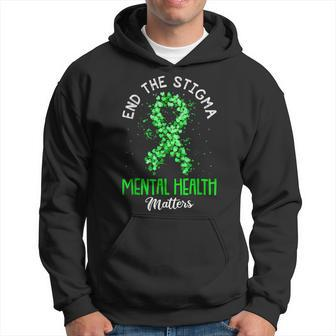 End The Stigma Mental Health Matters Ribbon Awareness Hoodie | Mazezy AU