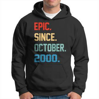 Epic Since October 2000 19Th Birthday Gift 19 Yrs Old Hoodie | Mazezy