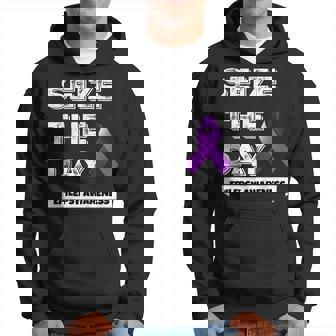 Epilepsy Awareness T Shirt Seize The Day November Purple Hoodie | Mazezy