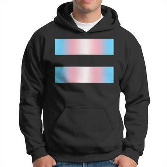 Equality Subtle Trans Pride Flag Transgender Rights Ally Hoodie | Mazezy