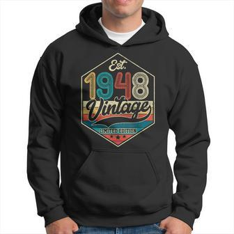 Est 1948 Limited Edition 75Th Birthday Gifts 75 Year Old Hoodie - Thegiftio UK