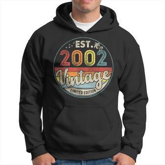 Est 2002 Vintage Limited Edition 21St Birthday 21 Years Old Hoodie - Thegiftio UK