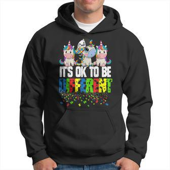 Every Autism Awareness Day Unicorn Its Ok To Be Different Hoodie - Seseable