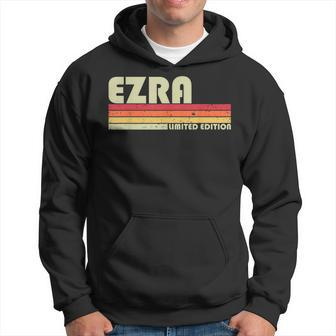 Ezra Gift Name Personalized Funny Retro Vintage Birthday Hoodie - Seseable